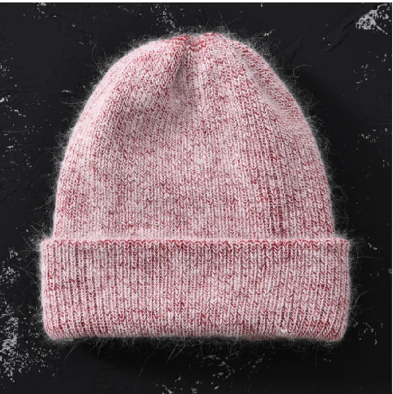 2017 Nye Vinter Hat til Kvinder Kanin Cashmere Strikkede Huer, Varm Mode Damer Angora Uld Hat Kvindelige Beanie Hatte