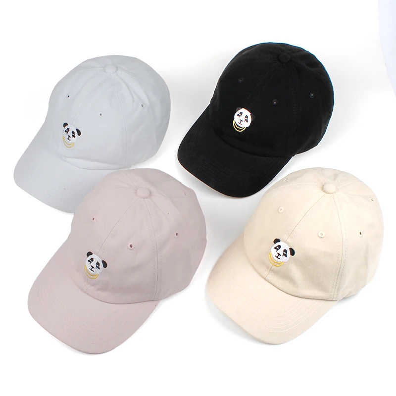 2018 bomuld kvinder panda far hat justerbar tegnefilm baseball cap hip hop broderi snapback hat sommer, sol knogle