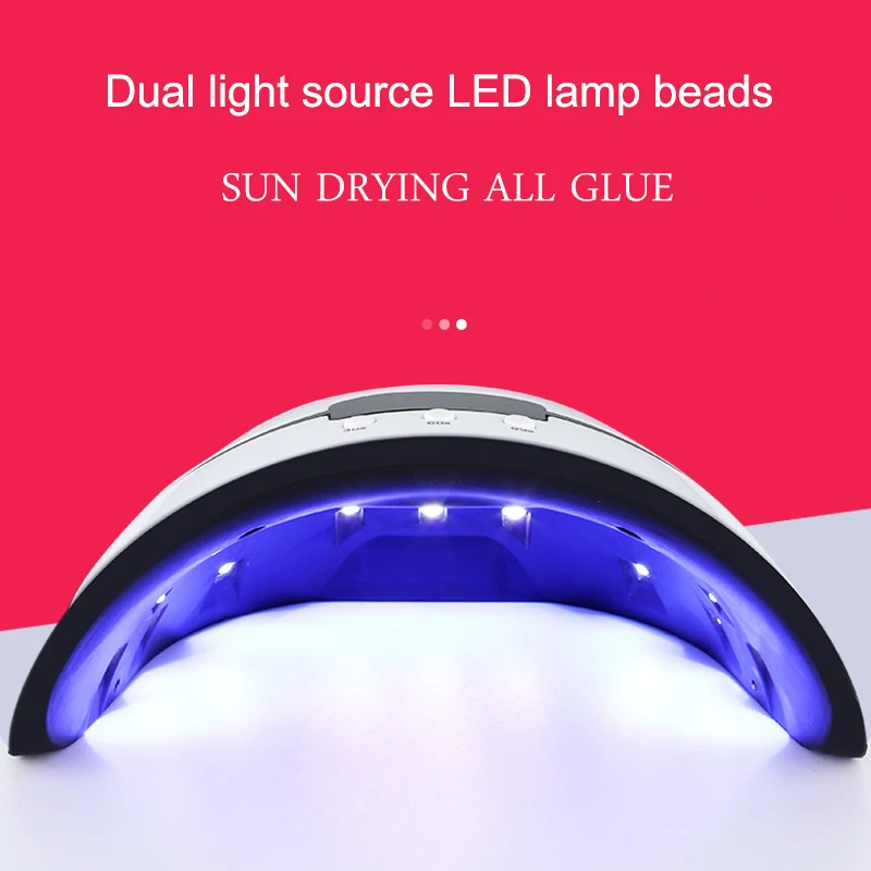 2019 36W UV-LED-Lampe Nail Dryer For Alle Geler polske Sollys Infrarød Sensor 30/60/99s Intelligent Manicure LCD-Display Timer