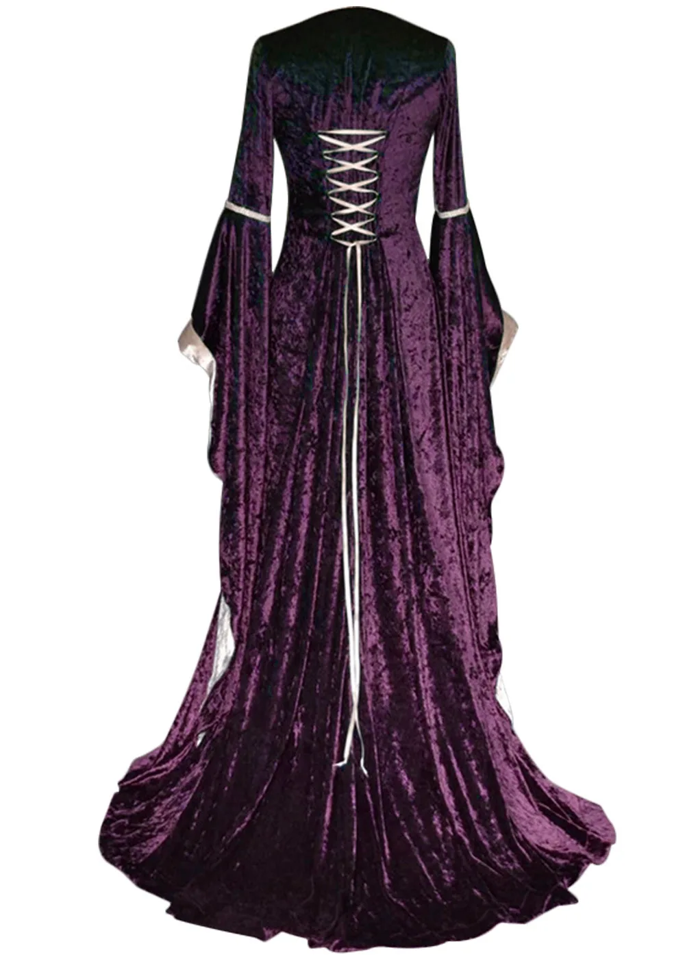 2019 Nye Middelalderlige Kjole Halloween Kostumer til Kvinder Cosplay Palace Ædle Lange Rober Gamle Klokke Ærmer Prinsesse Kostume Kjole
