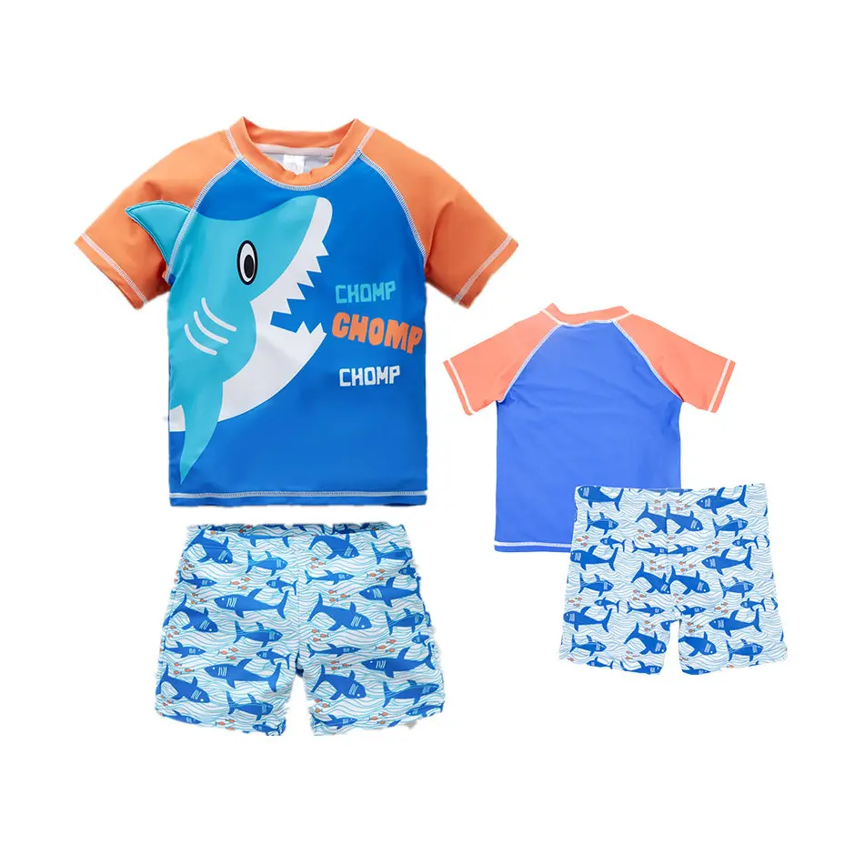 2020 Baby Buksetrold Drenge Badedragt Sæt Fisk er Trykt 2STK Boy ' s Badetøj til Børn badetøj Badetøj Korte Ærmer Børn Dreng Surf