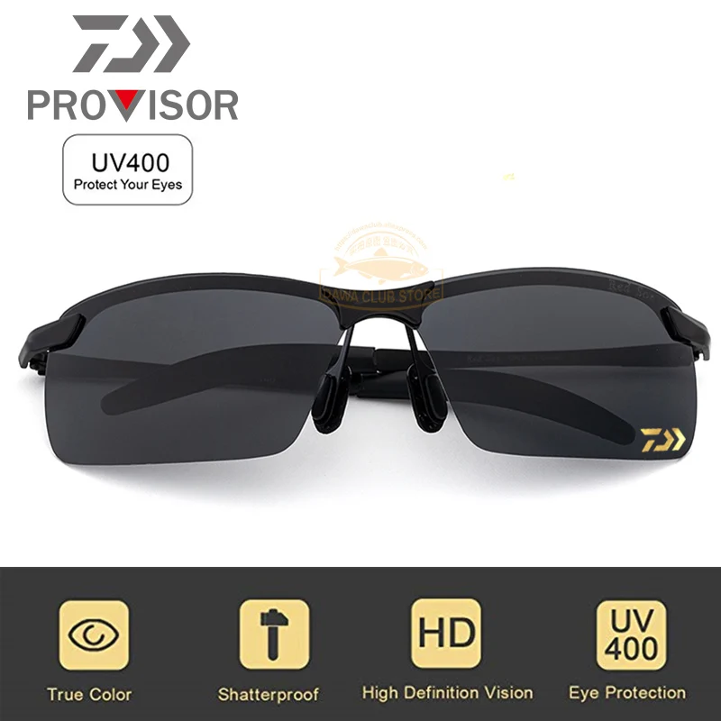 2020 DAIWA Fotokromisk Polariserede Solbriller DAWA Fiskeri Briller Briller til Mænd Vindtæt UV400 Sol Briller Misfarvet Solbriller