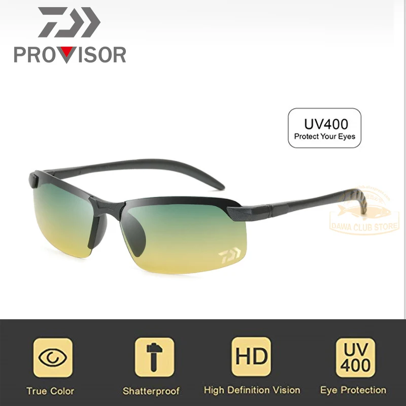 2020 DAIWA Fotokromisk Polariserede Solbriller DAWA Fiskeri Briller Briller til Mænd Vindtæt UV400 Sol Briller Misfarvet Solbriller
