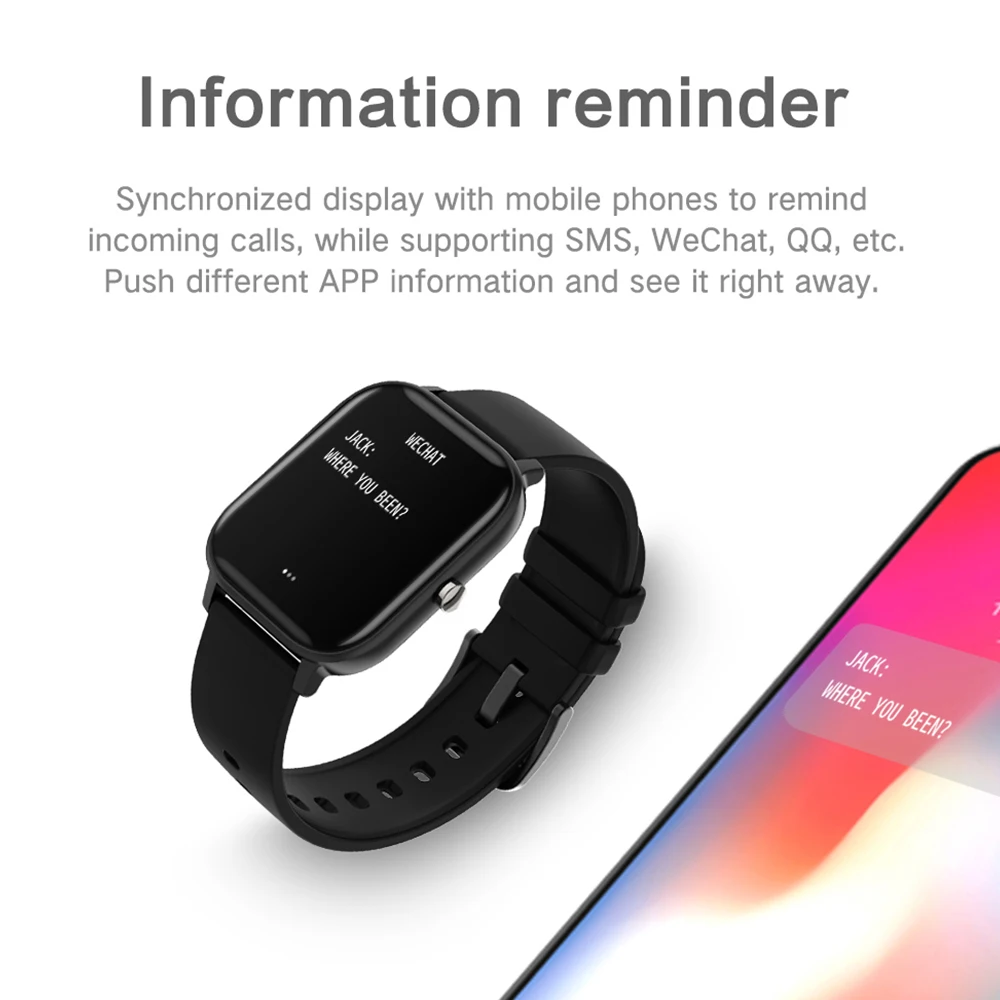 2020 Globale Version Smart Ur IPX7 Vandtæt Svømning Smartwatch 14Days Batteri flersproget Music Control for Xiaomi OPPO