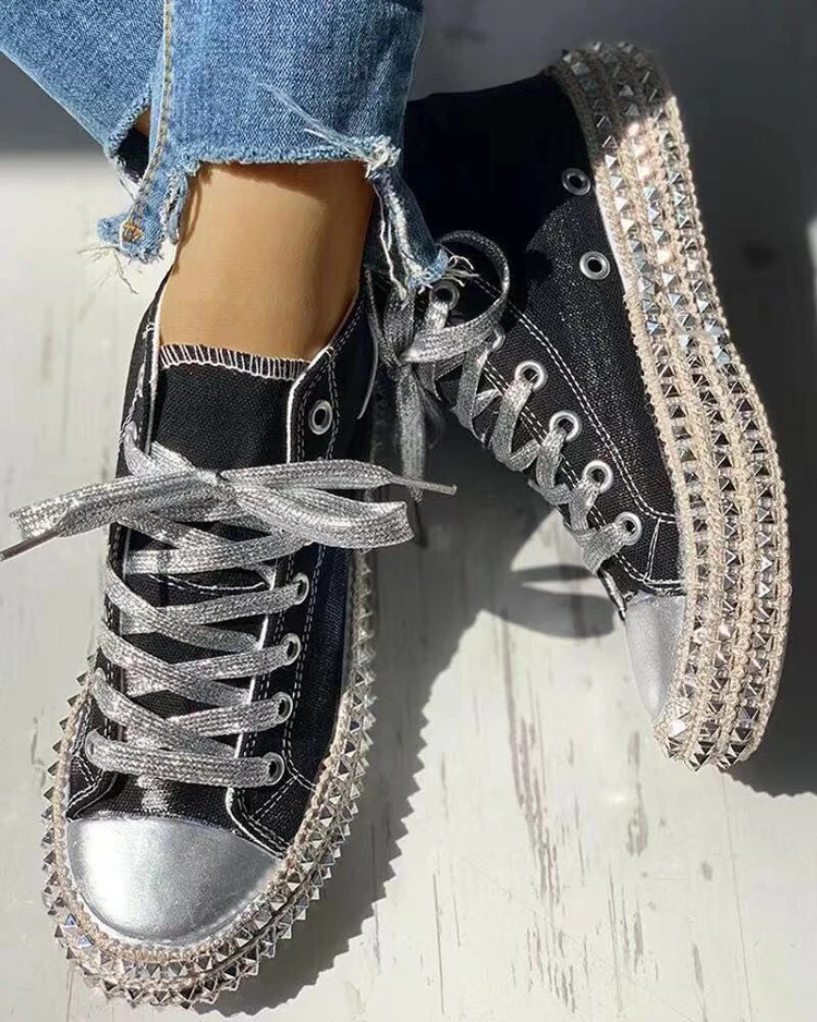 2020 Kvinde Foråret Leopard Print-Kanvas Fashion Sneakers Rhinestone Paillet Fladskærms Vilde Kvinder Sko Unge Casual Sko Plus Size78