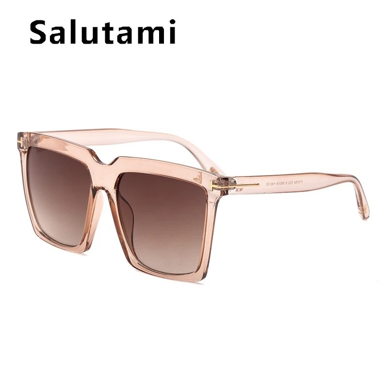 2020 Nye Luksus Mærke Gradient Solbriller Til Kvinder Vintage Rummelige, Elegante Square Solbriller Mænd Sort Goggle Nuancer
