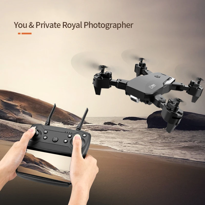 2020 NYE S60 Rc 4k HD-Vidvinkel Kamera, 1080P WiFi FPV Drone Dual Camera Quadcopter Real-Time Transmission Helikopter Legetøj