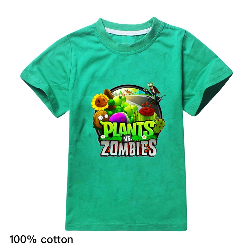 2020 Nye Sjove Planter Vs Zombier T-Shirt Baby Drenge Tegnefilm Klassiske Spil, Børn, Børn Tøj Fødselsdag Tshirt Camisetas