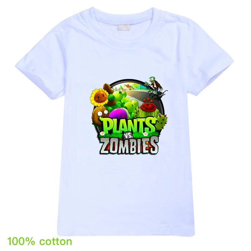 2020 Nye Sjove Planter Vs Zombier T-Shirt Baby Drenge Tegnefilm Klassiske Spil, Børn, Børn Tøj Fødselsdag Tshirt Camisetas