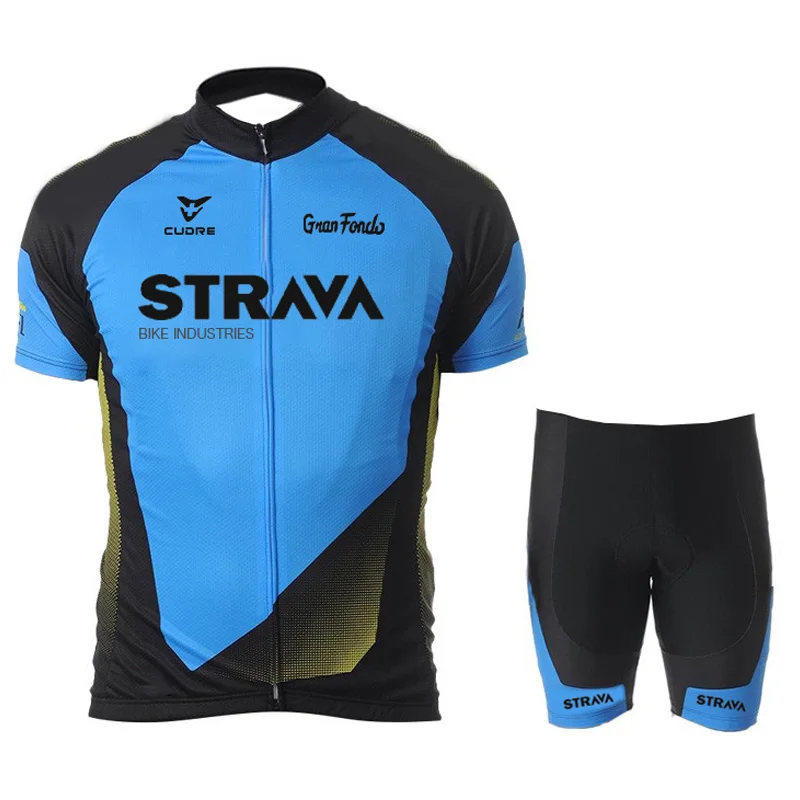 2020 nye STRAVA Trøje 19D Bib Sæt MTB Uniform Cykel Tøj Hurtig Tør Cykel Tøj Herre Korte Culotte
