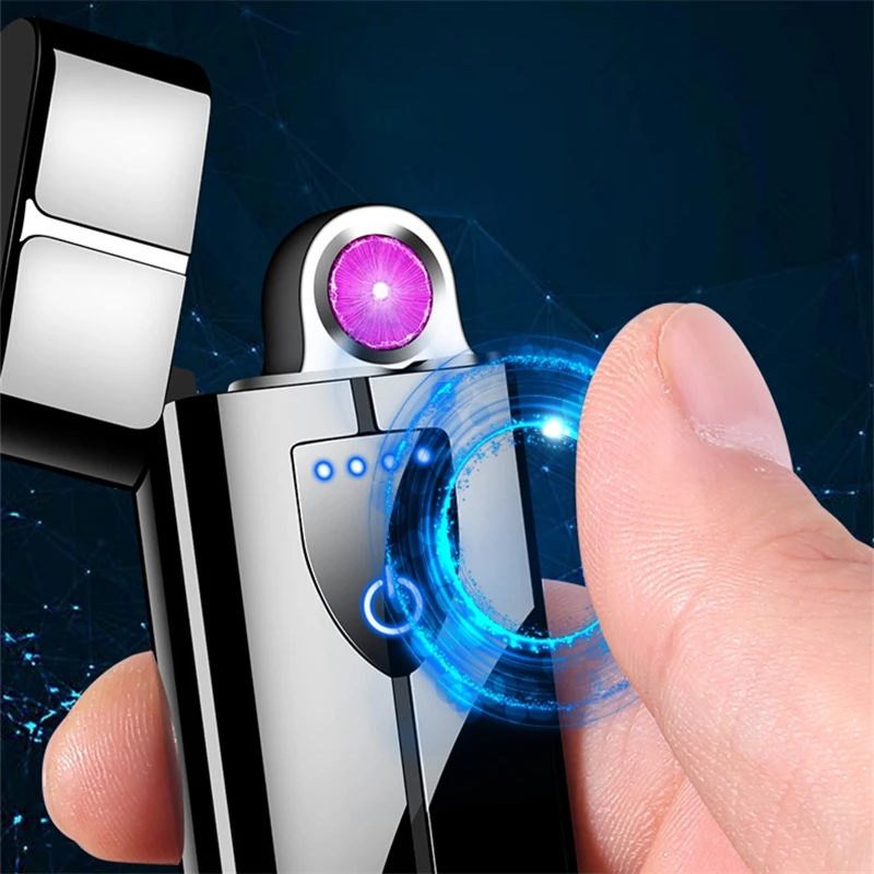 2020 Nye USB lettere at Dreje Arc lettere for rygning USB-opladning Electronic Plasma-Vindtæt Lighter Gadgets for Mænd