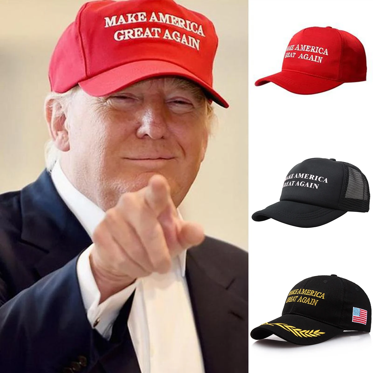 2020 Trump Amerikanske Præsidentvalg Hat Gøre Usa Godt Igen Hat Donald Trump Republikanske Hat Cap MAGA Broderet Mesh Cap
