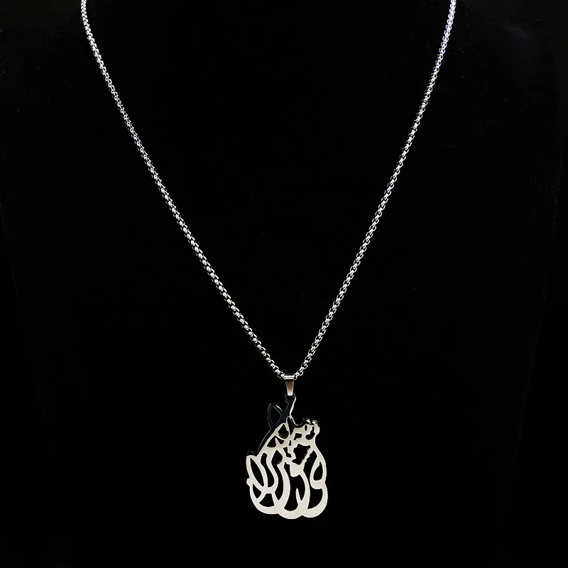 2021 Mode Parsi persiske Farsi Kalligrafi Kærlighed Rustfrit Stål Halskæde til Kvinder Smykker Gave cadeau maitresse N19379