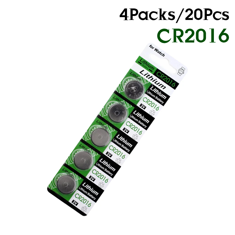 20pcs CR2016 3V Lithium Li-ion-Knappen Coin Batteri LM2016 BR2016 DL2016 Toy Fjernbetjening Elektronisk Ur Skala Bil Nøgle
