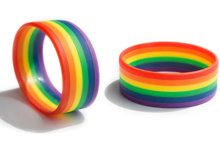 20PCS Hurtig levering Sikker lgbt-Armbånd Gay Pride Rainbow Armbånd Armbånd til Gay Lesbian Party