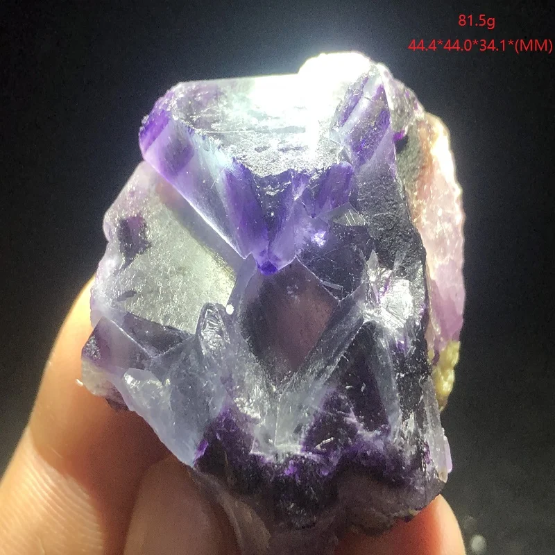 23.9-81.5 gNatural sjældne lilla satin mineral prøve og sten dekoration healing energi-KVARTS PERLE