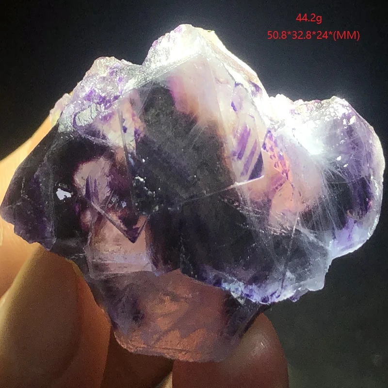 23.9-81.5 gNatural sjældne lilla satin mineral prøve og sten dekoration healing energi-KVARTS PERLE