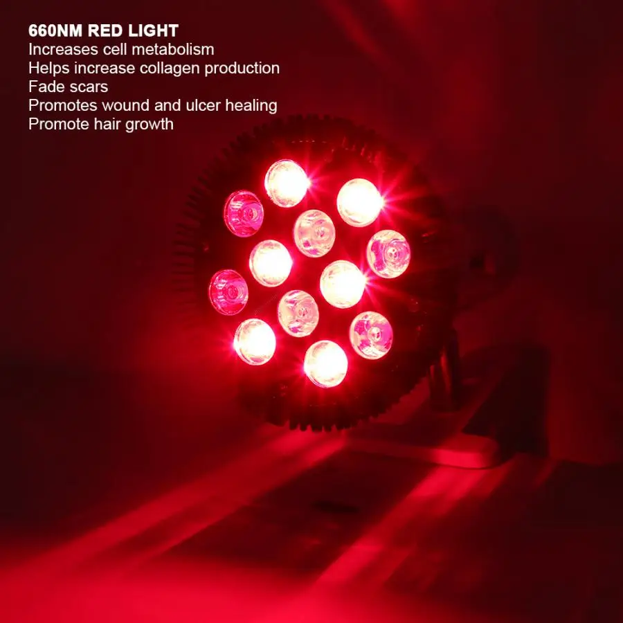 24W Rødt Lys Terapi Lampe 660nm 850nm Pulse LED Infrarød Lys Fysioterapi Lys Timing smertelindring Lys Sundhedspleje OS Plug
