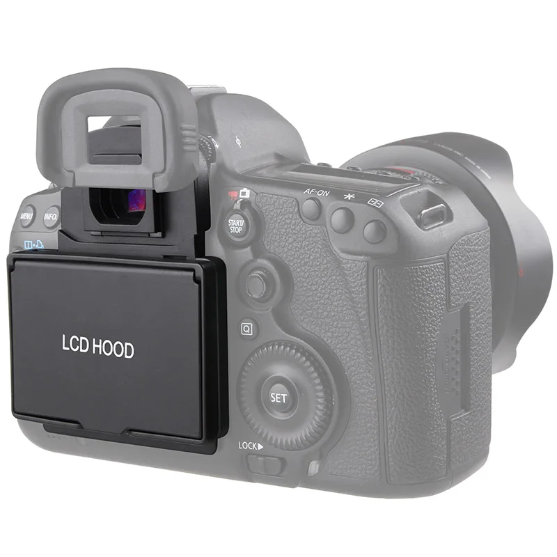 2in1 LCD-Skærm Protektor Pop-up solsejl Hood Cover til Canon 5D MARK III, IV