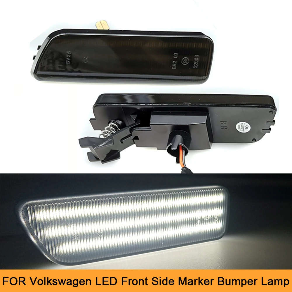 2Piece Bil Forsiden blinklyset Lyser LED-Indikator Lampe Til Volkswagen GTI R32 MK4 Jetta Kanin Golf Cabrio Bora