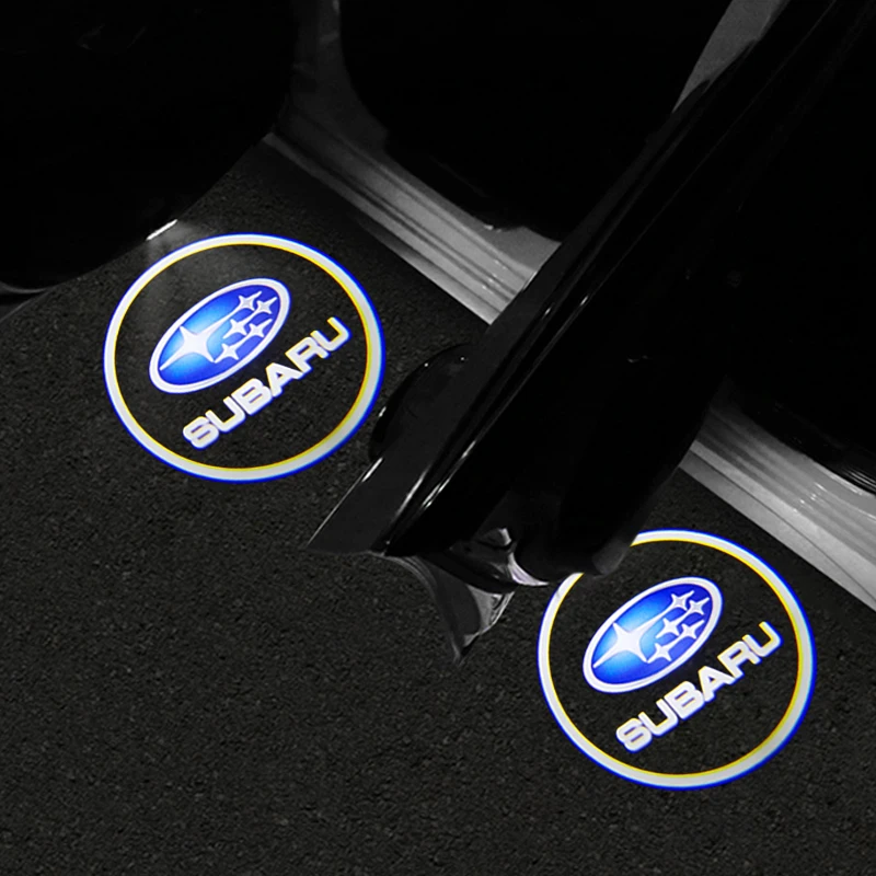 2stk For Subaru forester impreza outback legacy xv sti Bil LED LOGO Døren Velkommen laser Projektor Skygge Lys Auto tilbehør