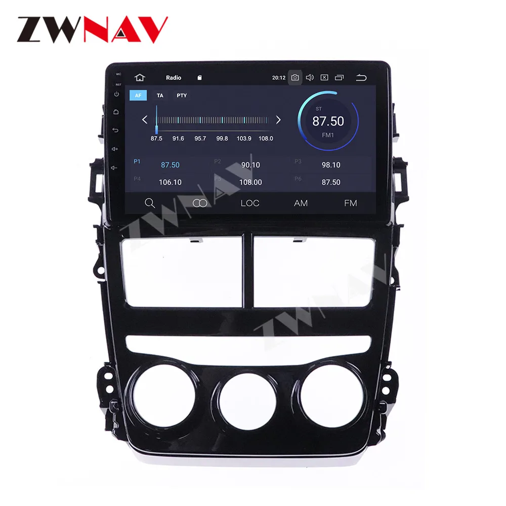 360 Kameraer Android-10 system, Multimedie-Afspiller Til Toyota Yaris Vios 2017-2020 GPS Navi Radio Stereo IPS Touch Skærm Head Unit