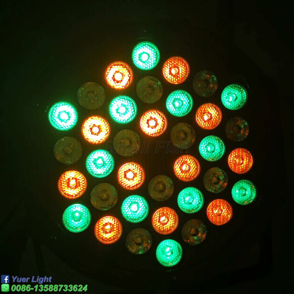 36Pcs LED Par Lys 3W RGB Crystal Magic Ball Lampen DMX Lys Fase Disco Club Party Light Mini DJ Haven Park Christmas Light