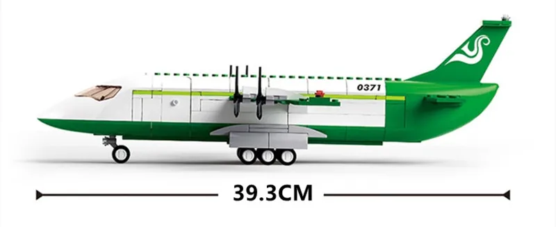 383Pcs Byen Cargo Fly Model byggesten Sæt Fly Air Bus Fly DIY Mursten Pædagogisk Legetøj for Børn