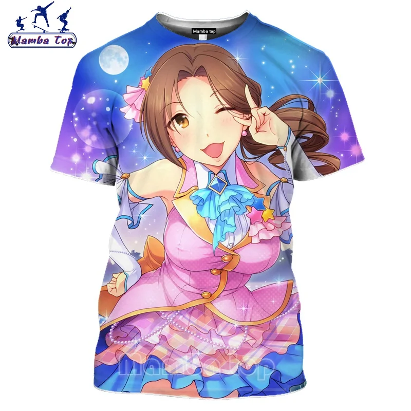3D-Animationsfilm T-Shirt Mænd Kvinder O Hals Japan 2020 Popularitet Idol Hentai Pige Tshirt Nyeste Mænds T-shirts Senpai Søde Unisex Tøj