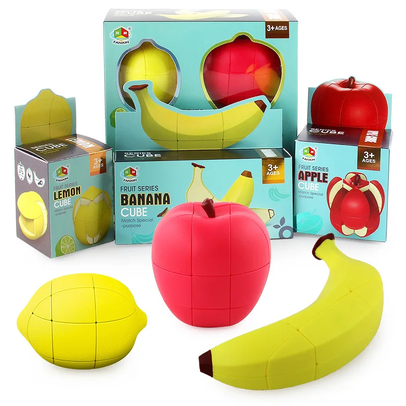 3D-Labyrint Magic Cube puslespil Banan æble citron Ulige særlig søde form for legetøj professionelle til Børn Uddannelsesmæssige