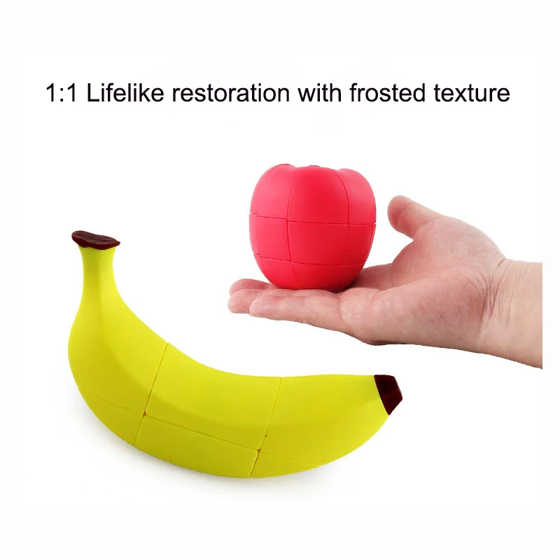 3D-Labyrint Magic Cube puslespil Banan æble citron Ulige særlig søde form for legetøj professionelle til Børn Uddannelsesmæssige