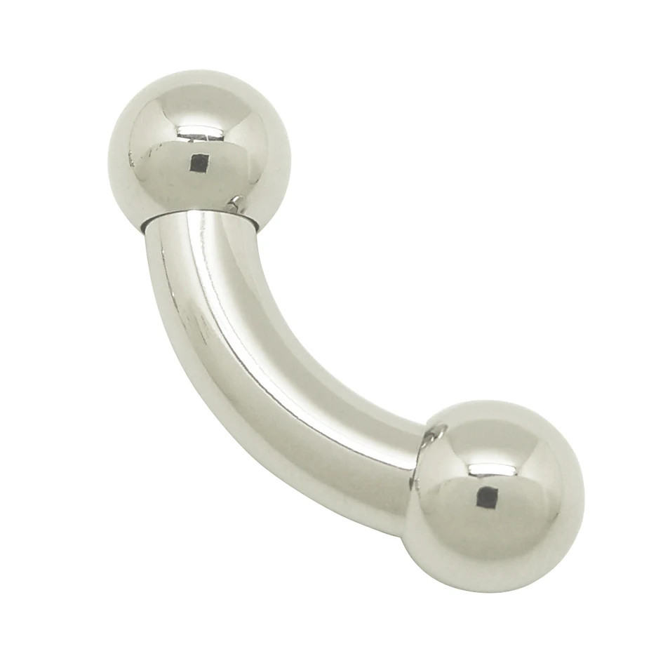 3mm til 12mm tykkelse 316L rustfrit stål piercing barbell genital piercing body jewelry Buet barbell piercing barbell