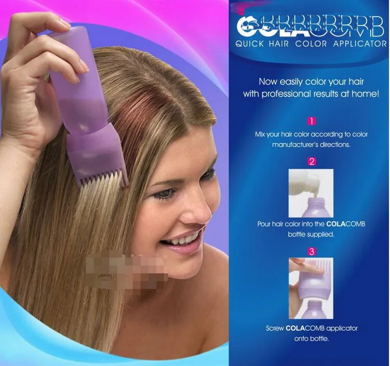 3pcs Hurtig Hår Farve Applikator Shampoo flaske hårfarvning flaske med skala tør shampoo pot 120 ml
