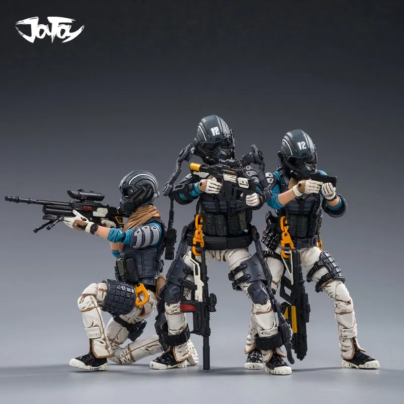 (3PCS/Sæt) JOYTOY 1/18 anime tal Interstellare Føderation (HVIS)militær soldat figur model legetøj samling toy