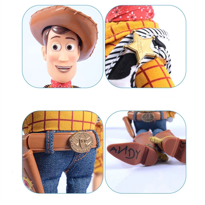 40CM Disney Pixar Toy Story Woody Jesse bevægelige tegn, fødselsdag, gave dukke klud cowboy model doll toy børn animationsfilm gave