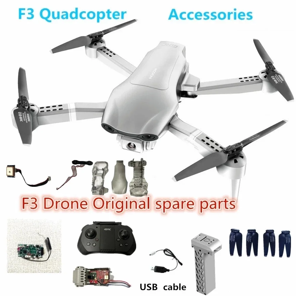 4DRC F3 Drone ekstra Batteri 7.4 V 2000 mAh Batteri Flyvning 23-25 Minut 4D-F3 Quadcopter Droner USB-Kabel Propel Maple Leaf
