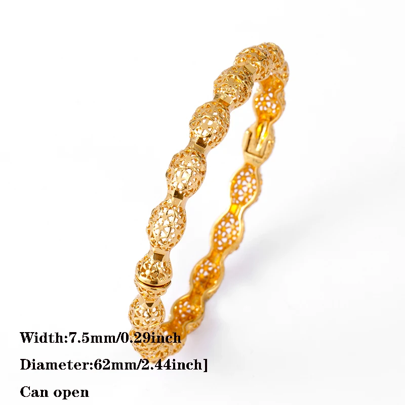 4stk / meget bryllup smykker Dubai armbånd til kvinder Etiopiske Guld Farve armringe&armbånd Middle East African gaver