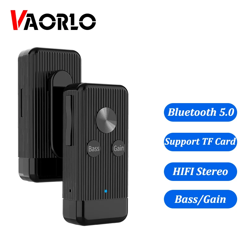 5.0 Bluetooth Audio Receiver 3,5 mm AUX-Stik Stereo Musik Trådløse Adapter Understøtter TF Kort at Spille Bas Få kontakt Til Bil kti