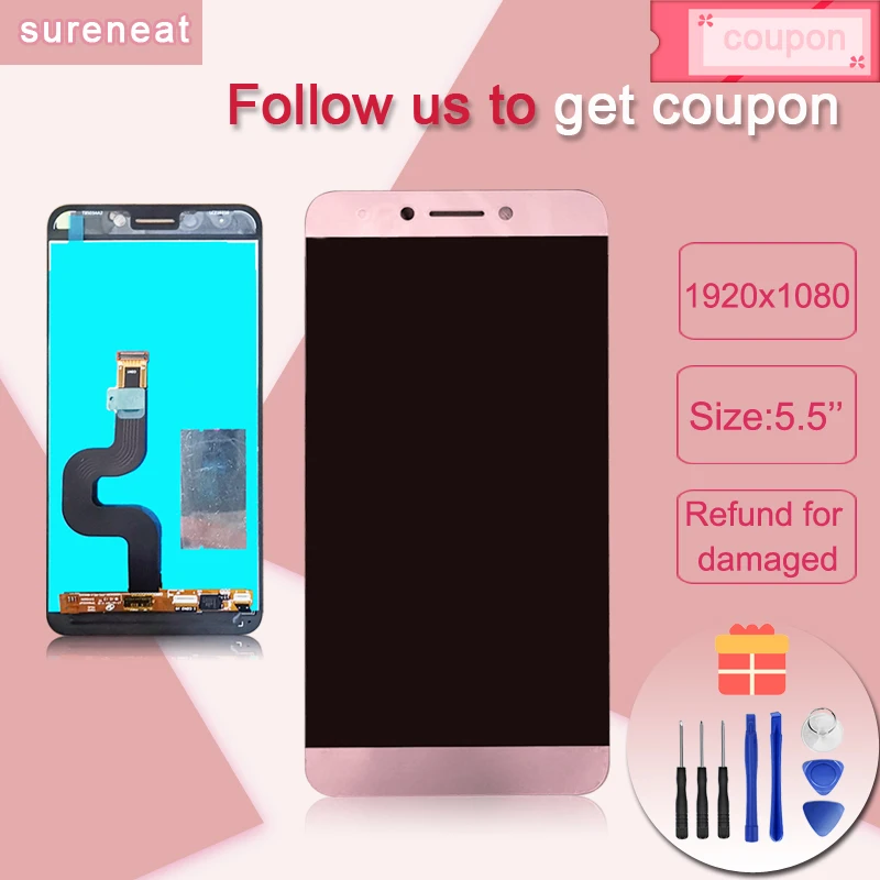 5.5 tommer For Letv LeEco Le 2 Le2 Pro X620 X520 X526 X527 LCD Display+Touch Screen Digitizer Assembly Udskiftning