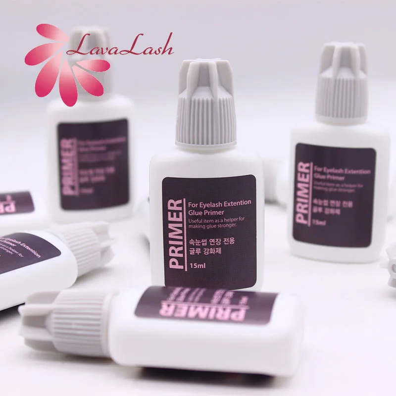 5 Flasker Primer 15 ml Korea Falsk Eyelash Extension Lave Lim Stærkere Skønhedssalon Makeup-Værktøjer Engros Varig Transparet