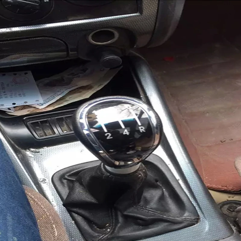 5 trins Manuel Gear Shift Knappen For Hyundai Elantra ix35 dørgreb Bil Styling ABS+Læder Til Hyundai Elantra ix35