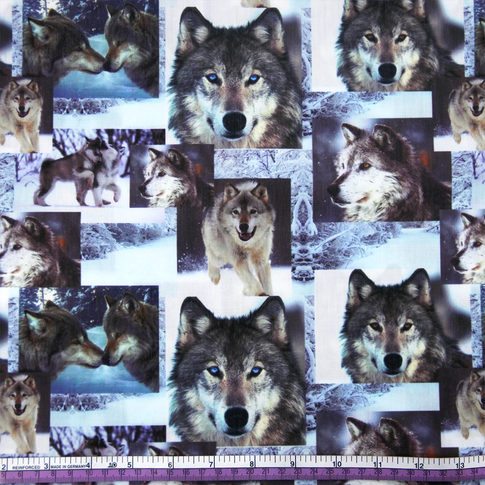 50*145 CM patchwork animal trykt Polyester bomuld stof til Væv Børn Strøelse hjem tekstil for Syning Tilda Dukke,c420