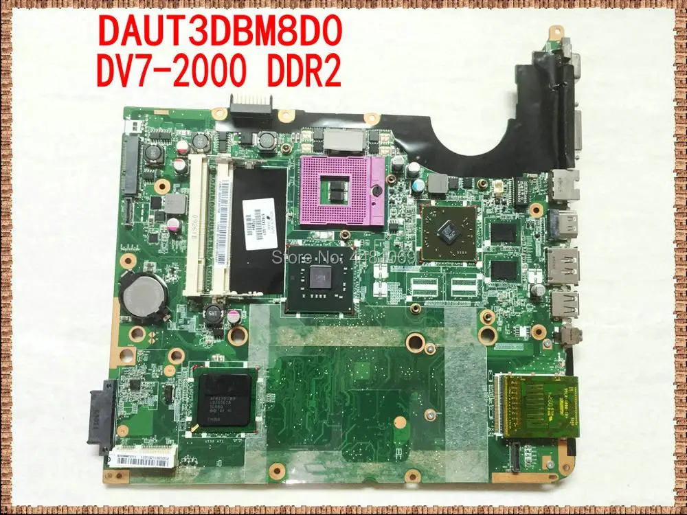 516292-001 DAUT3DBM8D0 Oprindelige Bundkort til HP Pavilion DV7 DV7-2000-Serien, værdiboks til bærbar Notebook System Bord Testet