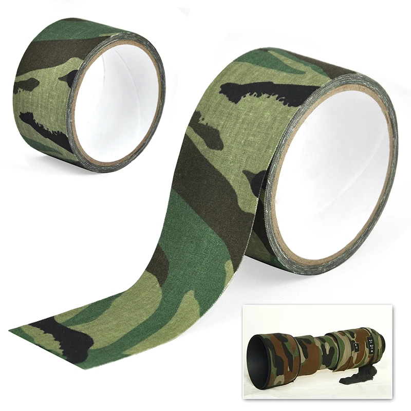 5M Offentlig Kanal Camouflage Tape WRAP Jagt Vandtæt Lim Camo Tape Stealth Bandage Militære 0,05 m x 5 m /2inchx196inch