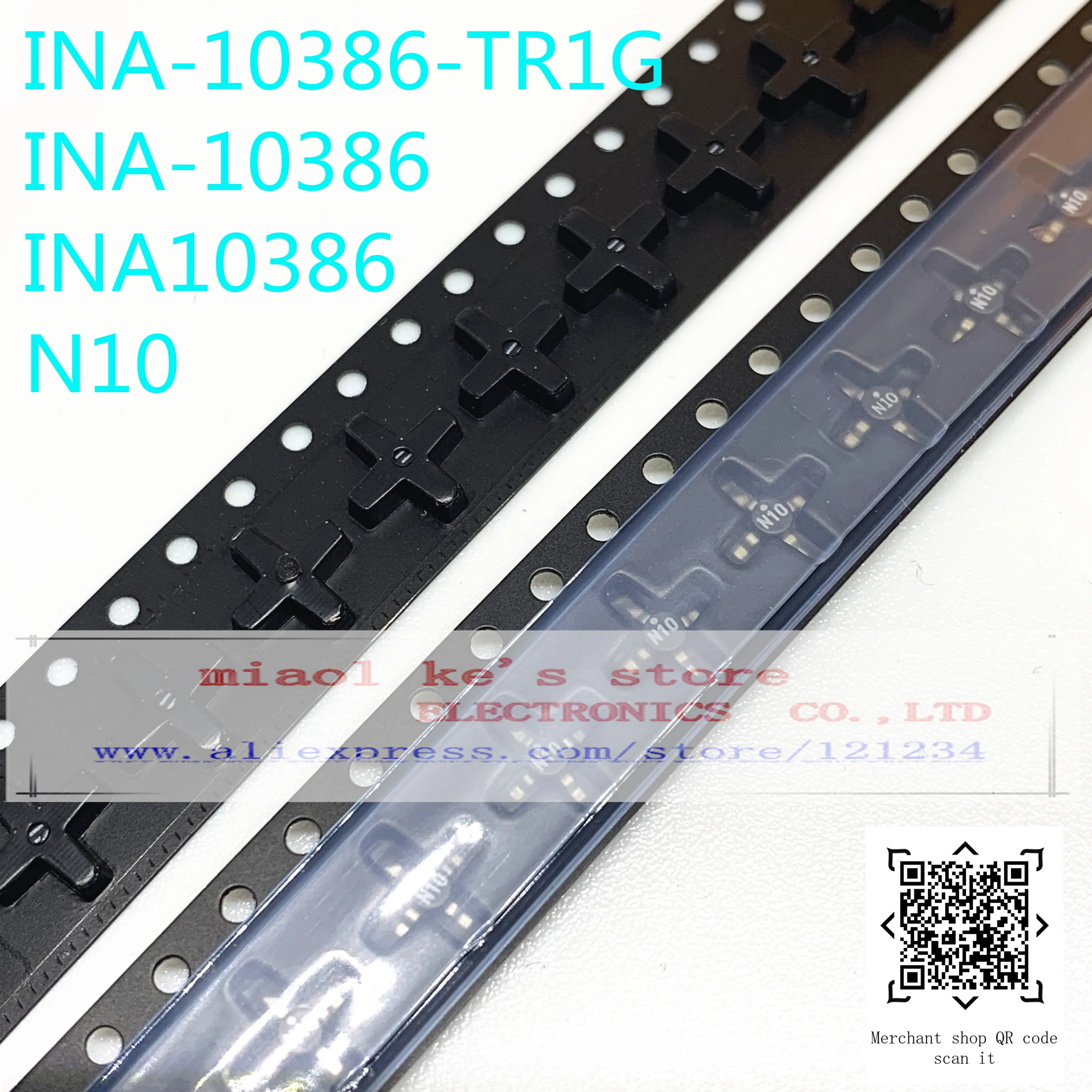 [5pcs-10stk]Ny original: INA-10386-TR1G INA-10386 INA10386 N10 SMT-86 Lavt Støjniveau, Cascadable Silicium Bipolar MMIC-Forstærker
