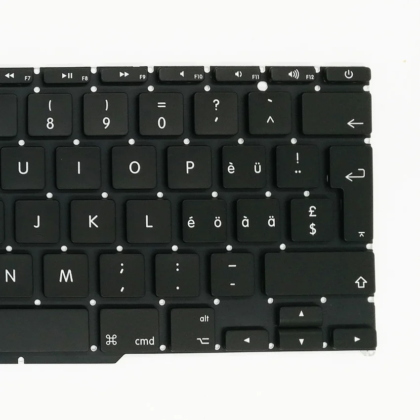 5pcs/masse Nye Schweiziske Schweiz Tastatur med Baggrundsbelysning Til Macbook Air 11