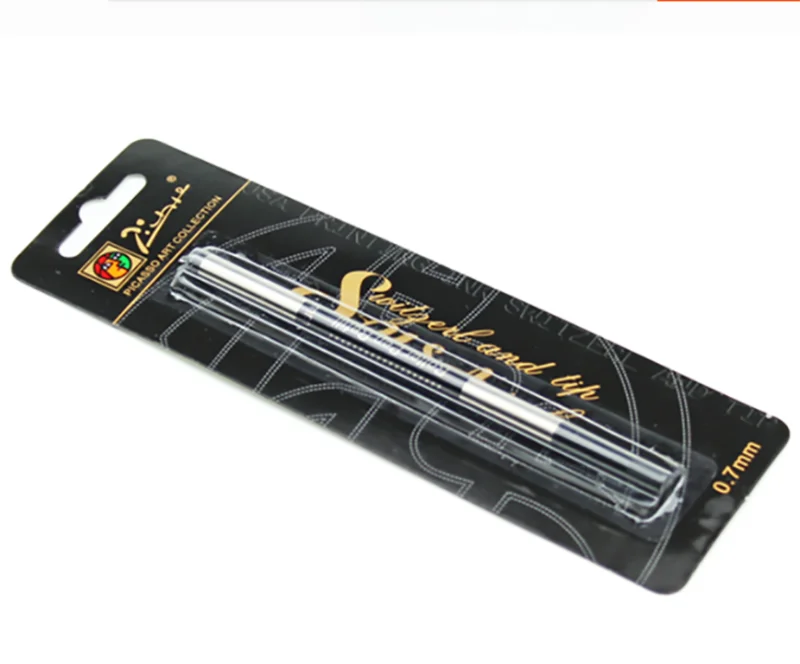 5PCS Pimio Picasso Rollerball Pen Blæk Refill, Skrue Type 0.7 mm - Sort Farve til Alle Picasso Rollerball Penne
