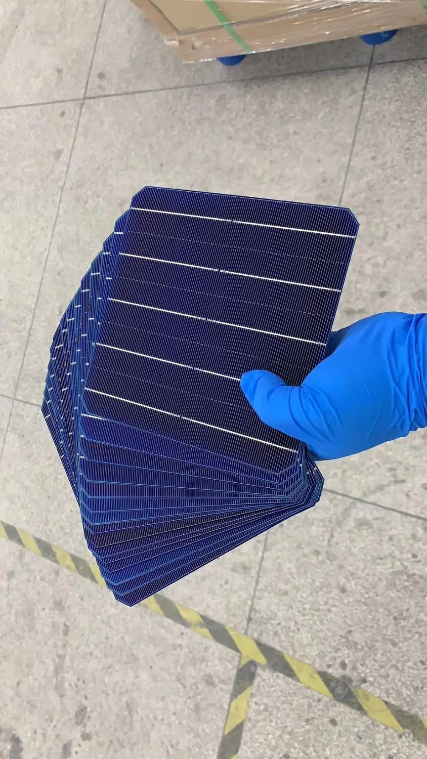 60Pcs 5.1 W/Pc ' er Monokrystallinske Solcelle 156.75 * 156.75 mm For DIY Solcelle Mono Solar Panel