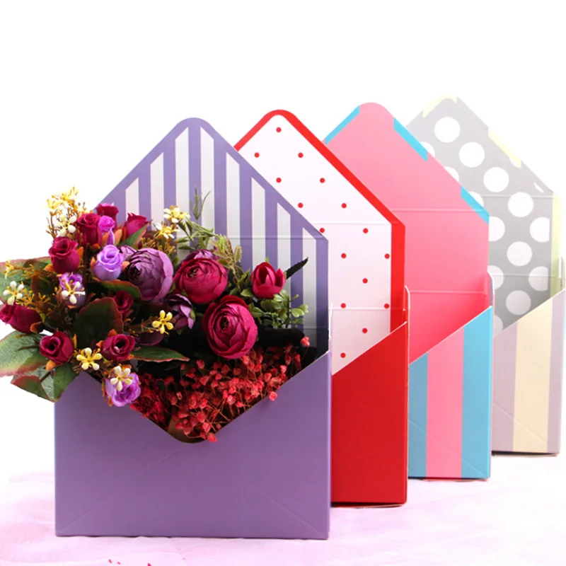 6PC Kreative Mini-konvolut type boks kreative koreanske buket blomster i hånden foldet gaveæske Valentine ' s Day flower gaveæske