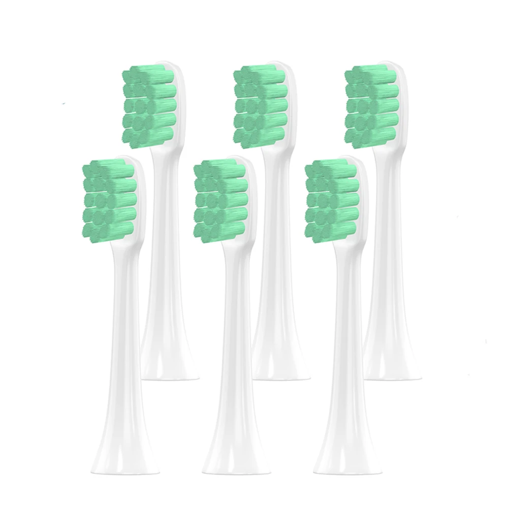 6stk Udskiftning af Børste Hoveder For Automatisk Elektrisk Sonic Soocas x1 X3 Tandbørste til xiaomi Dyb Rengøring tandbørste Hoveder